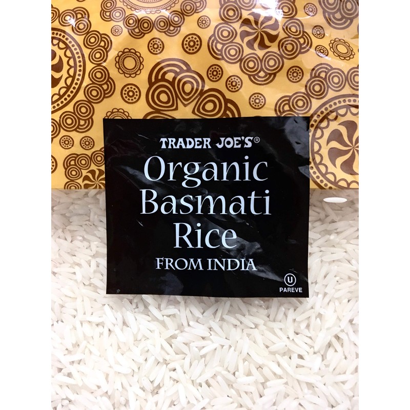 Trader Joe's Organic Basmati Rice NET WT.32OZ (2LBS) 908g