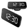 LED Digital Alarm Clock Portable Desk Clock with Snooze for