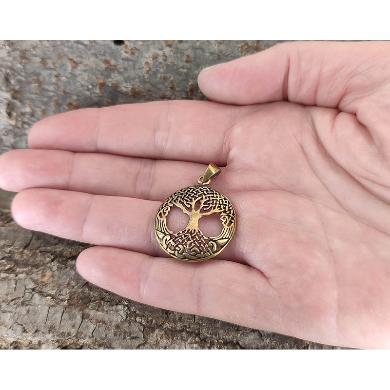 Kiss of Leather Tree of Life Pendant Bronze No. 49,