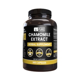 PURE ORIGINAL INGREDIENTS Chamomile Extract (365 Capsules) No Magnesium Or Rice Fillers, Always Pure, Lab Verified