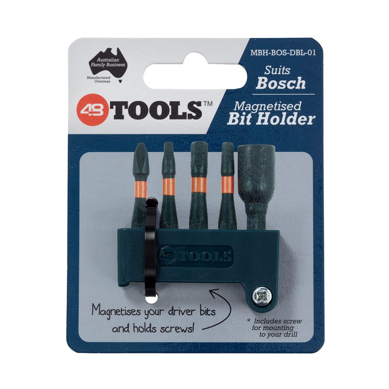 Navy Blue Magnetic Bit Holder by 48 Tools - Compatible