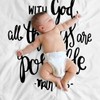 Mugod Bible Verse Throw Blanket with God All Things are