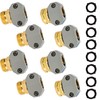 Hourleey Hourleey Garden Hose Repair Kit, 4 Sets Aluminum Alloy