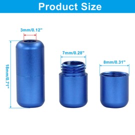 Auvotuis Shoelace Locks Buckle Aluminum Elastic No Tie Shoe Lace Turnbuckle, Glossy (Dark Blue)