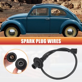 X AUTOHAUX Car Spark Plug Coil Wires Ignition Coil Harness Cable 7mm Fit for VW Beetle Karmann Ghia No.111998031A - Pack of 5