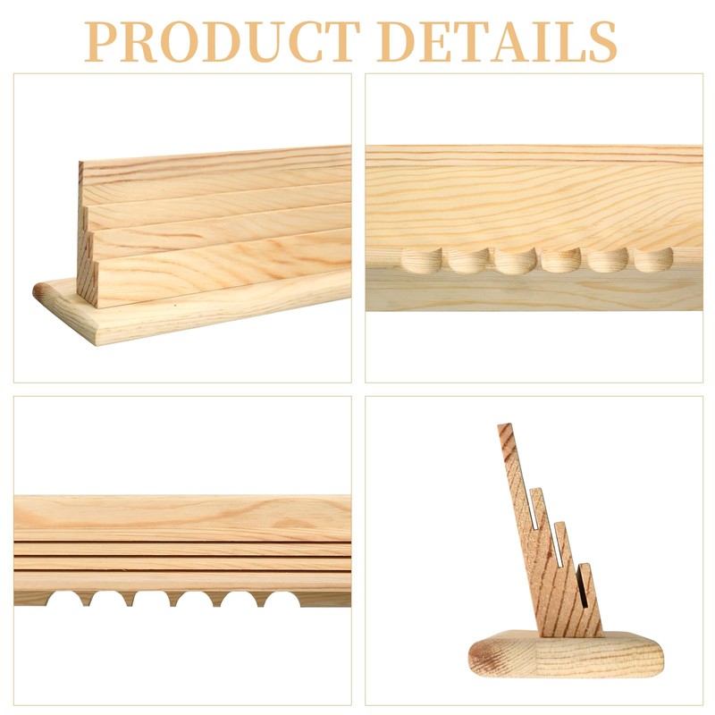 Godneei Pack of 2 Children's Card Holders, Wooden Card Holder,