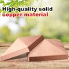 Blulu 2 Pcs 6''x6'' (Actual 5.5''x5.5'') Solid Copper Pyramid Post
