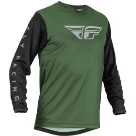 Fly Racing 2023 Adult F-16 Jersey (Olive Green/Black, Small)