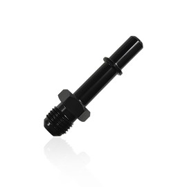 DXNQ Fuel Line Fitting, 6AN Male to 3/8" SAE Quick Disconnect Male Push On EFI Fuel Hose Line Fitting Adapter, Straight Aluminum Sealed EFI Push Lock Adaptor for Fuel Rail Hose (AN6-3/8)