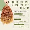 7 Packs Curly Crochet Hair for Black Women GOGO Curl