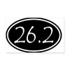 CafePress Black 26.2 Oval Rectangle Car Bumper Magnet