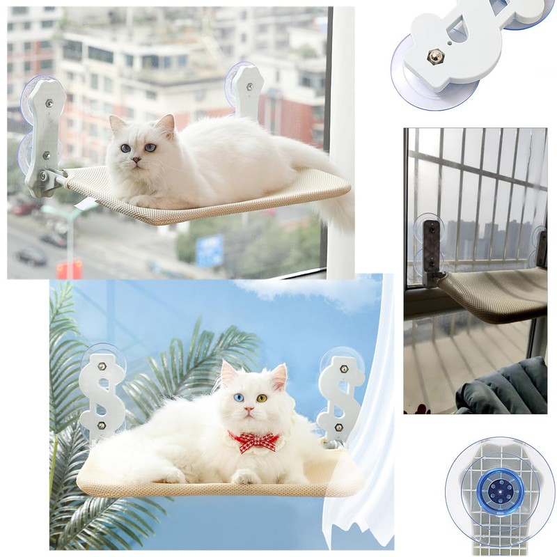 SquEqu 4 Pack Cat Window Perch Suction Cup Replacement with
