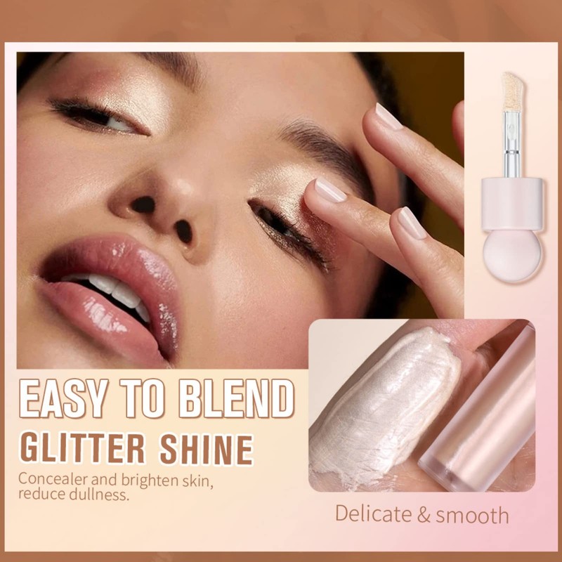Hocossy Liquid Highlighter Natural Glow For Face & Body, Waterproof