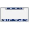 Stockdale Duke Blue Devils Metal Inlaid Acrylic License Plate Frame