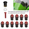 CGEAMDY 10 Pieces Windscreen Bolt Kit, Universal Windshield Modified Screw,