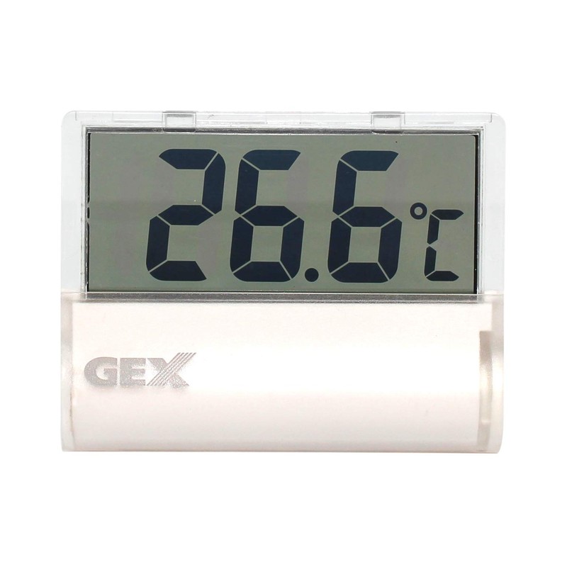 GEX AQUA HEATER Clear LCD Digital Water Thermometer, Transparent LCD,