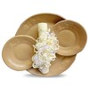 Set de Vela para Bautizo unisex/Juego completo para Bautizo/Color beige