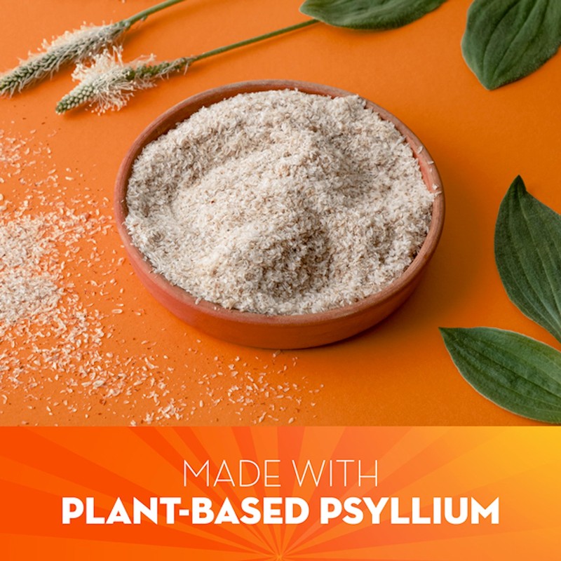 Metamucil On-the-Go, Daily Psyllium Husk Powder Supplement with Real Sugar,
