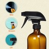 Amber Glass Spray Bottles For Cleaning Solutions (4 Pack) -