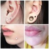 Crdifu 20 Plastic Lip Piercing Labret Stud Retainers Flexible Plastic