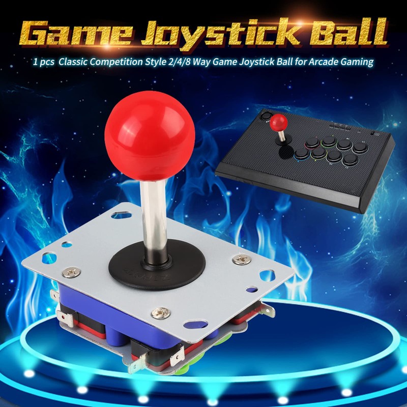 QANYEGN Game Joystick Ball, Arcade Ball Joystick, Long Handle Joysticks