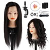 TopDirect Training Head 18inch 100% Real Hair Cosmetology Hairdressing Mannequin