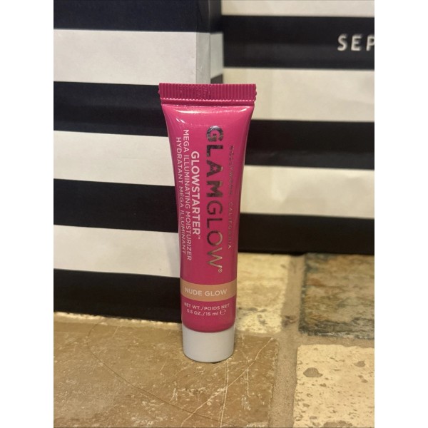 Glamglow GLOWSTARTER Mega Illuminating Moisturizer Nude Glow 0.5 oz Travel