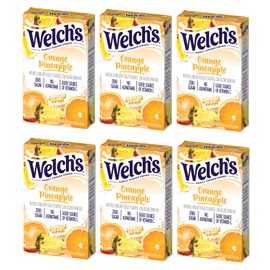 SINGLES TO GO! Orange Pineapple Drink Mix - Zero Sugar, Low Calorie - 36 Servings (6 Boxes of 6 Singles)