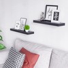 Ballucci Floating Shelves, 24" Wood Wall Shelf Set of 2,