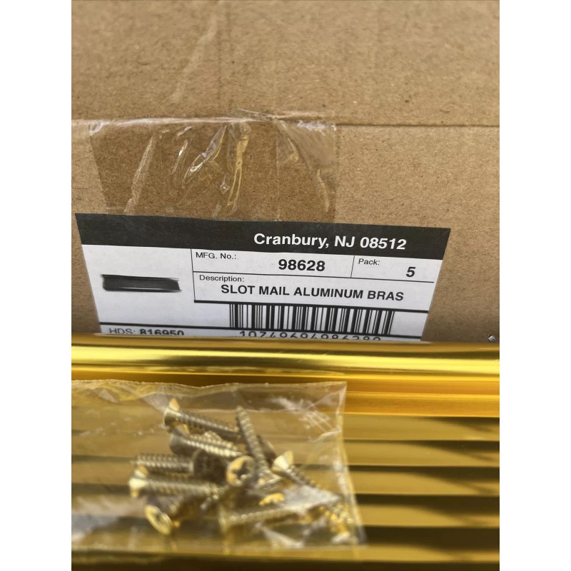 Ultra Hardware Slot Mail Aluminum Brass Finish
