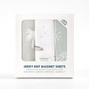 Ultra Soft Stretchy Jersey Knit Fitted Bassinet Sheets 3 Pack,