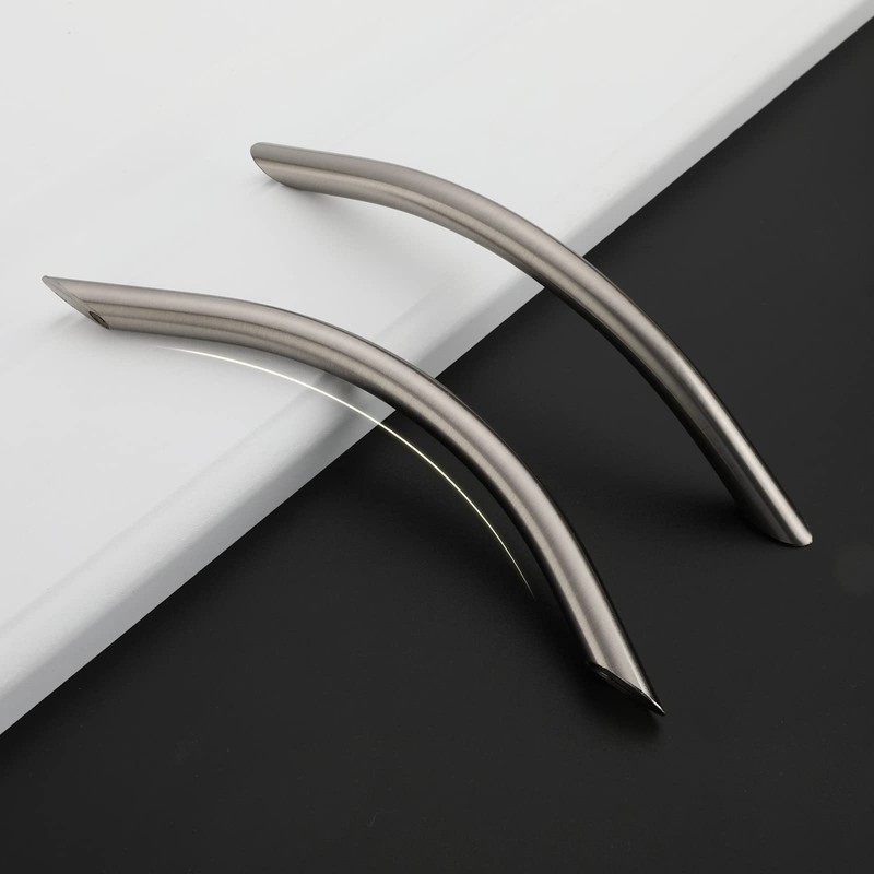 homdiy 10 Pack Brushed Nickel Cabinet Pulls 6 1/4 Inch