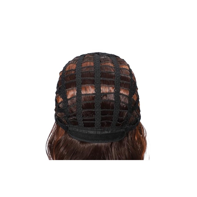 Ucubb Pelucas Rizadas Cortas Con Flequillo Para Mujer 14 Pulgadas