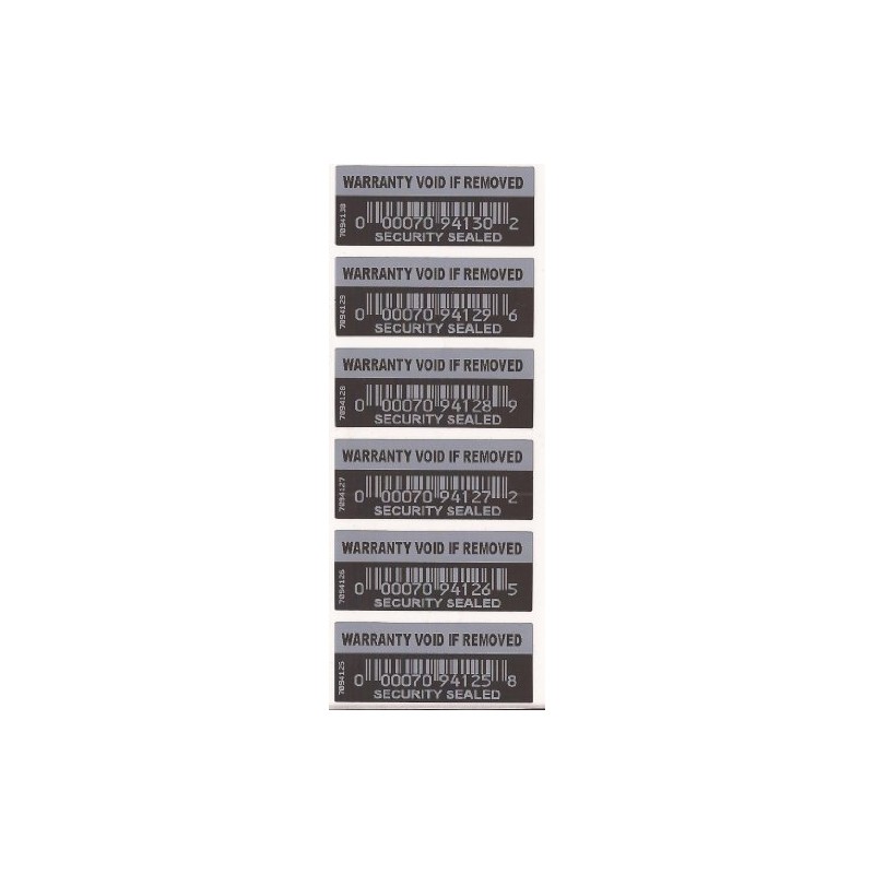 100 X Security Labels Stickers Warranty Void if Removed Tamper-Evident