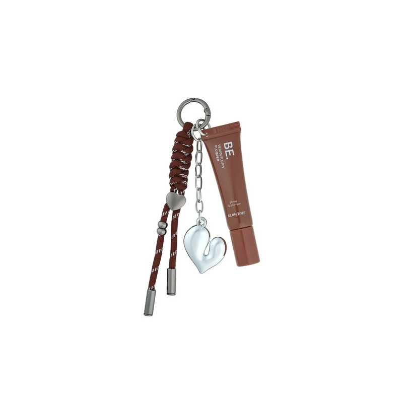 Vegan Fluffy Plumper Keyring 04 Brick Mocha / 비건 플러피