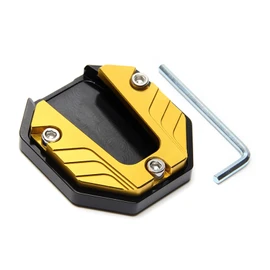 Gereiny Aluminum Alloy Motorcycle Bike Kickstand Extender Foot Side Stand Extension Foot Pad Support Plate Motorbike Accessories Red