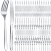 Nuenen 100 Pieces Stainless Steel forks and knives Dinner Flatware
