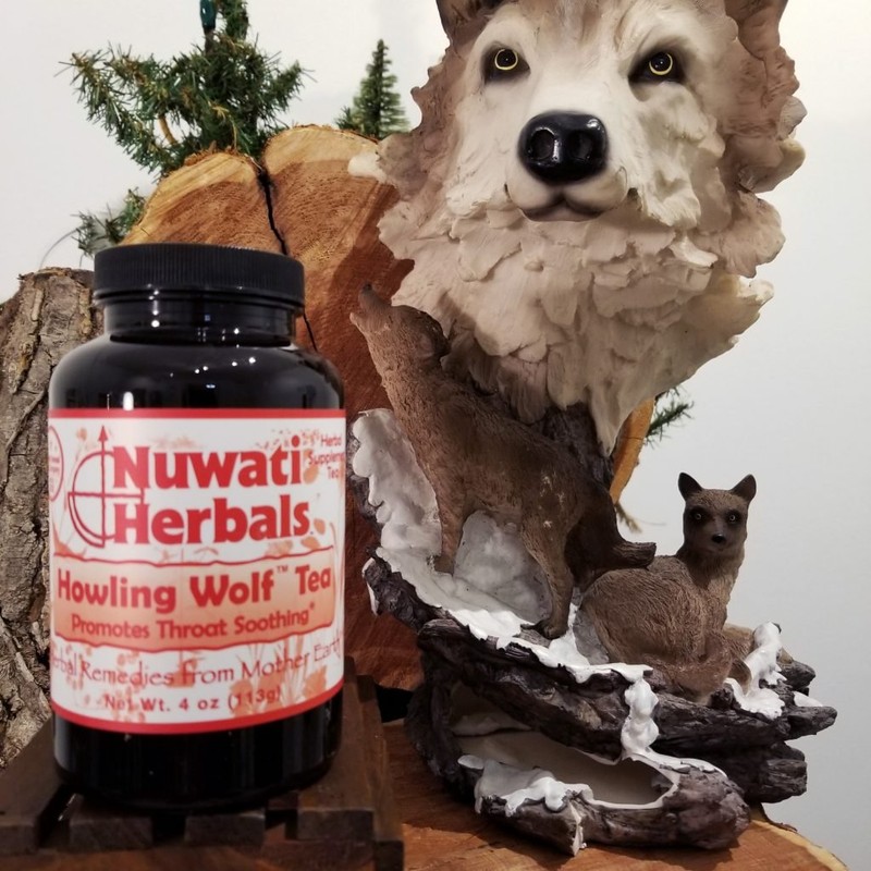 Nuwati Herbals Howling Wolf Tea, Promotes Throat Soothing, Loose Leaf