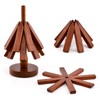 Tree Coasters, Wooden Trivets for Hot Dishes, 3/4PCS Tree Shape