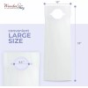 Wonder Sky 100-Pack Disposable Adult Bibs - Eating Bib for