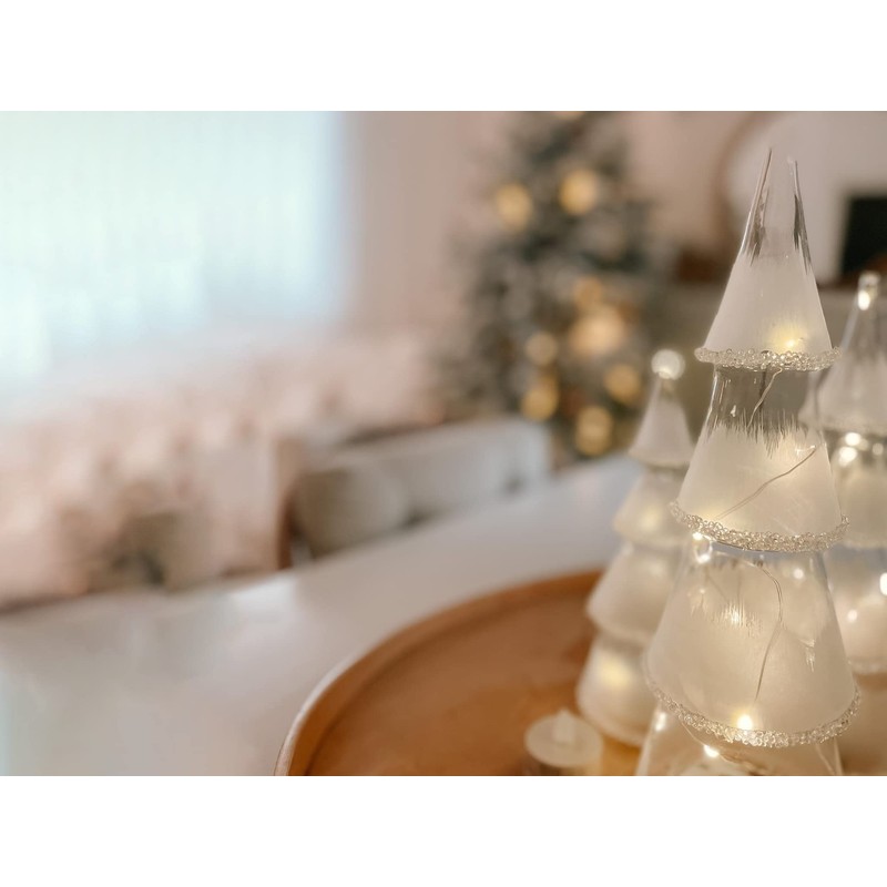 Kierinki Decorative Christmas Tree with LED Lighting Set of 3