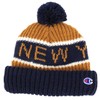 Champion 492-0084 Pom Knit Cap, Boa Back, navy