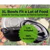 Recyclable Large 160 Oz Serving Bowls with Lids 4pk. Fit