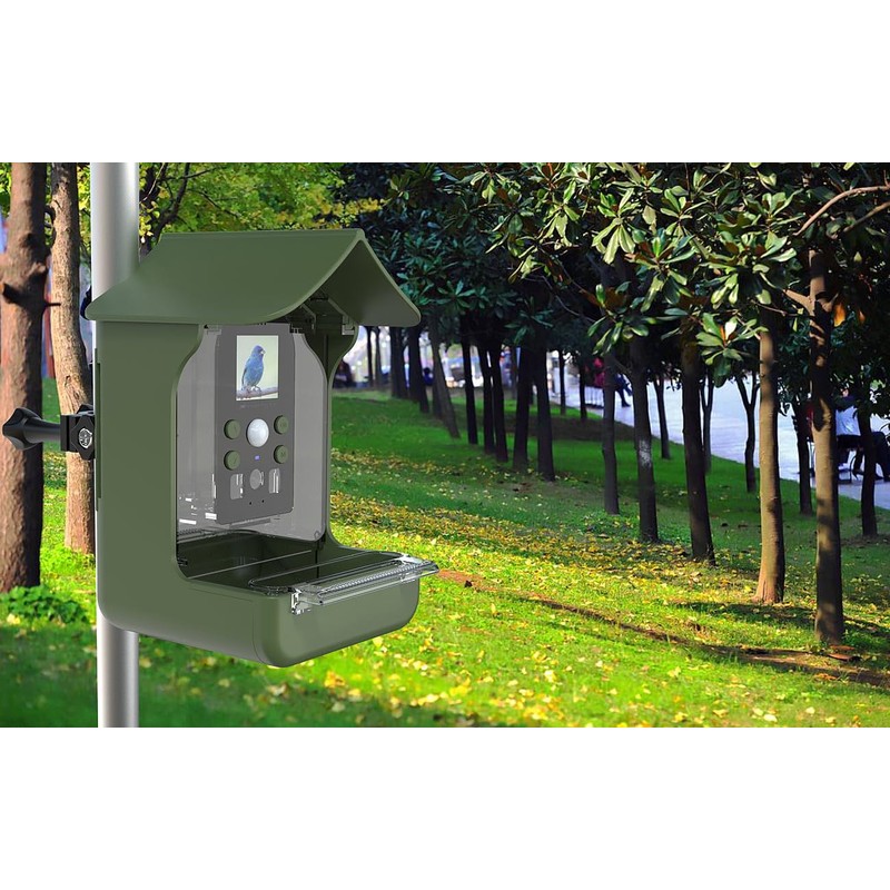 VisorTech Bird House Camera: Bird Feeder & Feeder, Full HD