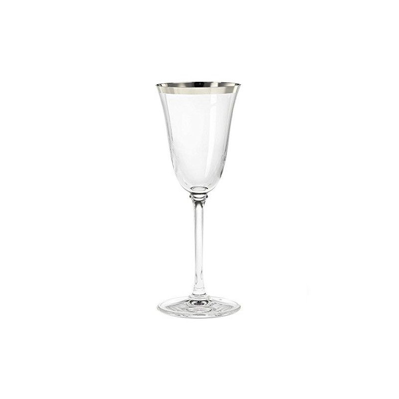 Wedgwood Classic Banded Platinum Wine, Clear