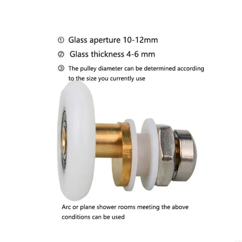 25mm Shower Door Rollers Replacement – Ultra-Quiet Sliding Glass Door