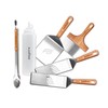 Blackstone Deluxe Spatula Griddle Kit (6-Piece) with Stainless Steel Tongs,