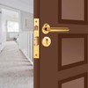 XFORT® 2 Pack Euro Escutcheons Polished Brass, Escutcheon Keyhole Cover,