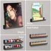 AITEE Vinyl Record Shelf Wall Mount: 6 Pack Acrylic Black