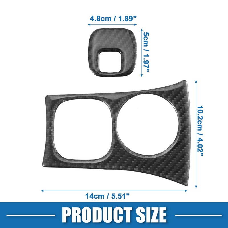 X AUTOHAUX Car Start Ignition Key Hole Panel Cover Interior